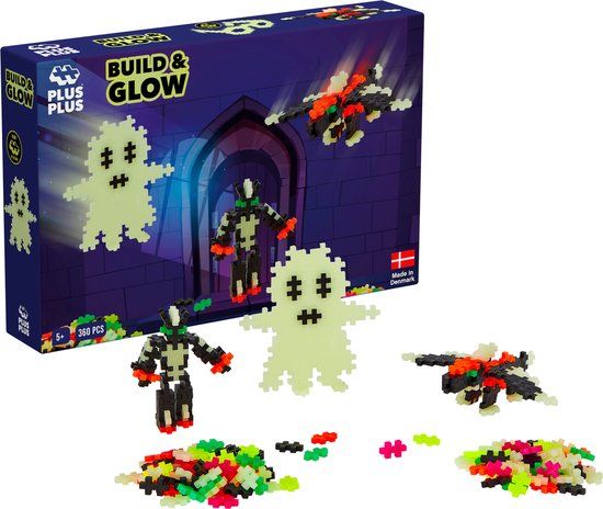 PlusPlus Plus-Plus Build & Glow - 360 Piece Construction Set - Ages 5+
