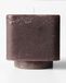 HEMA Bougie Pilier 9x9x9cm Rustique Marron Foncé