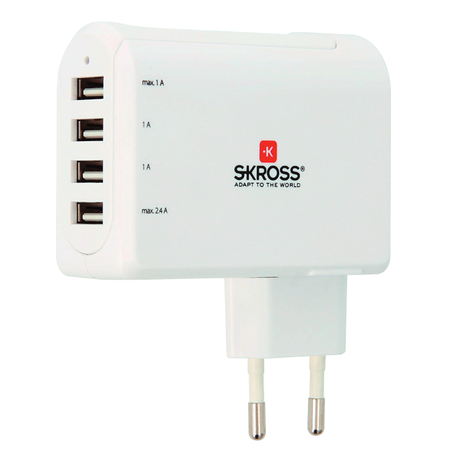 Skross 2.800101 - Oplader voor mobiele apparatuur - Wit