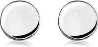 ZINZI Boucles d'oreilles argent lisses rondes 6mm ZIO1376