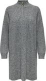 ONLY ONLTOKYO L/S ZIP DRESS KNT - Dark Grey Melange - Maat M