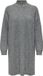 ONLY ONLTOKYO L/S ZIP DRESS KNT - Dark Grey Melange - Maat M
