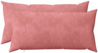 vidaXL Kussensloop 2 pcs HEERLEN Roze 40 x 70 cm Fluweel