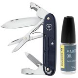 Victorinox Synergy X Alox Refined Collection 0.8226.22 Dark Blue met Skerper onderhoudsolie