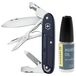Victorinox Synergy X Alox Refined Collection 0.8226.22 Dark Blue met Skerper onderhoudsolie