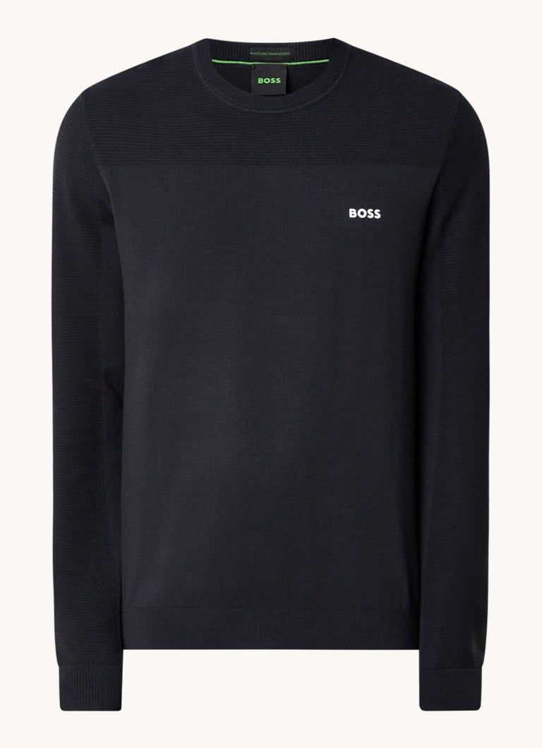 HUGO BOSS Momentum Fine Knit Wool Blend Sweater