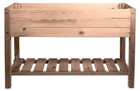 Bac à plantes surélevé - Bois de pin - Marron - 118 x 40 x 78 cm