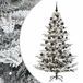vidaXL Kunstkerstboom met kerstbal 210 cm 300 LED's Warmwit PE & PVC