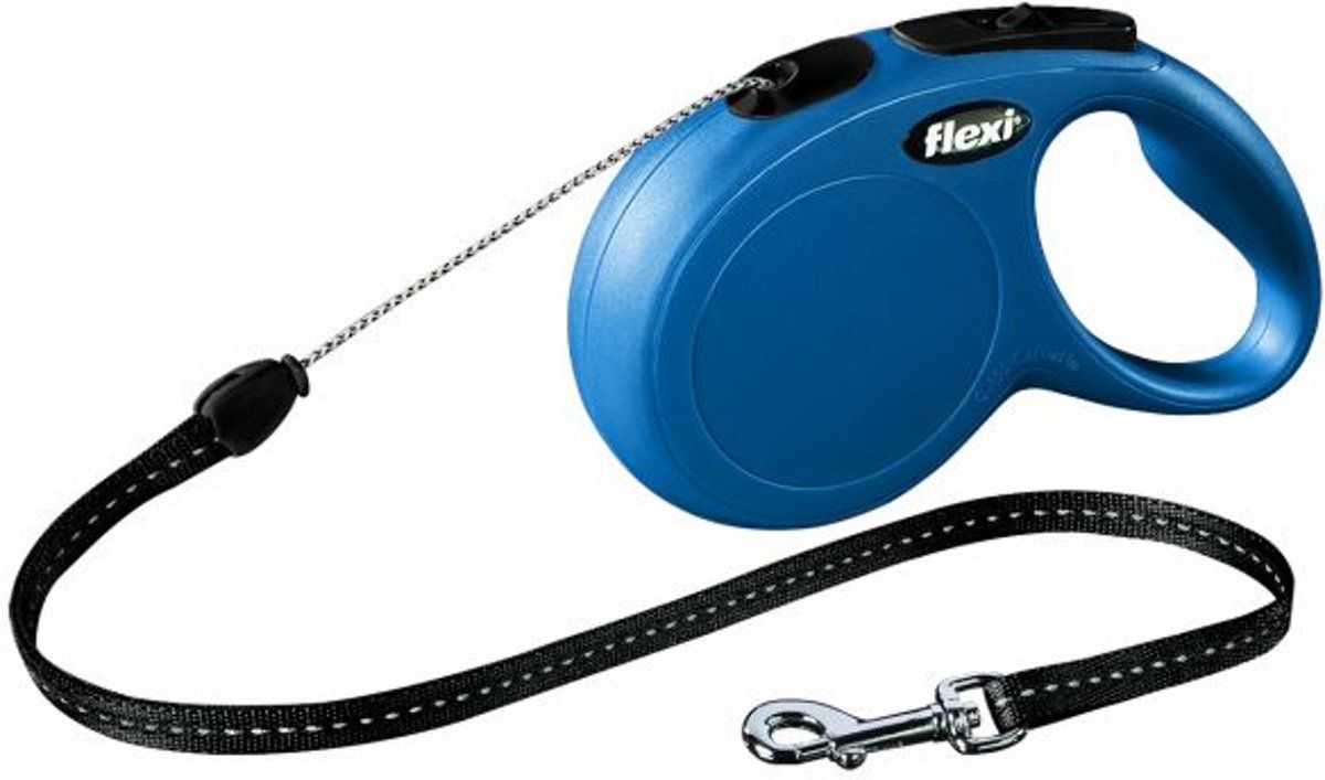 Flexi New Classic - Hondenriem - Blauw - S - 8M