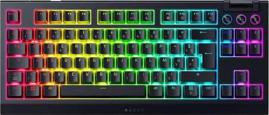 Razer BlackWidow V4 - Draadloos Gaming Toetsenbord - RGB - TKL - FR Azerty - Zwart