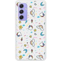 Unicorn Rainbow Beschermende siliconen case compatibel met Galaxy A54 5G