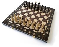Jeu d'échecs XL 40 x 40 cm Bois Pliant Avec Rangement