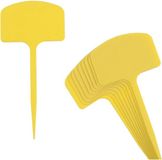 Nature Tuinlabels - 40 stuks - Geel - Kunststof - 3,5 x 5 cm