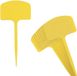 Nature Étiquettes de jardin - 40 pièces - Jaune - Plastique - 3,5 x 5 cm