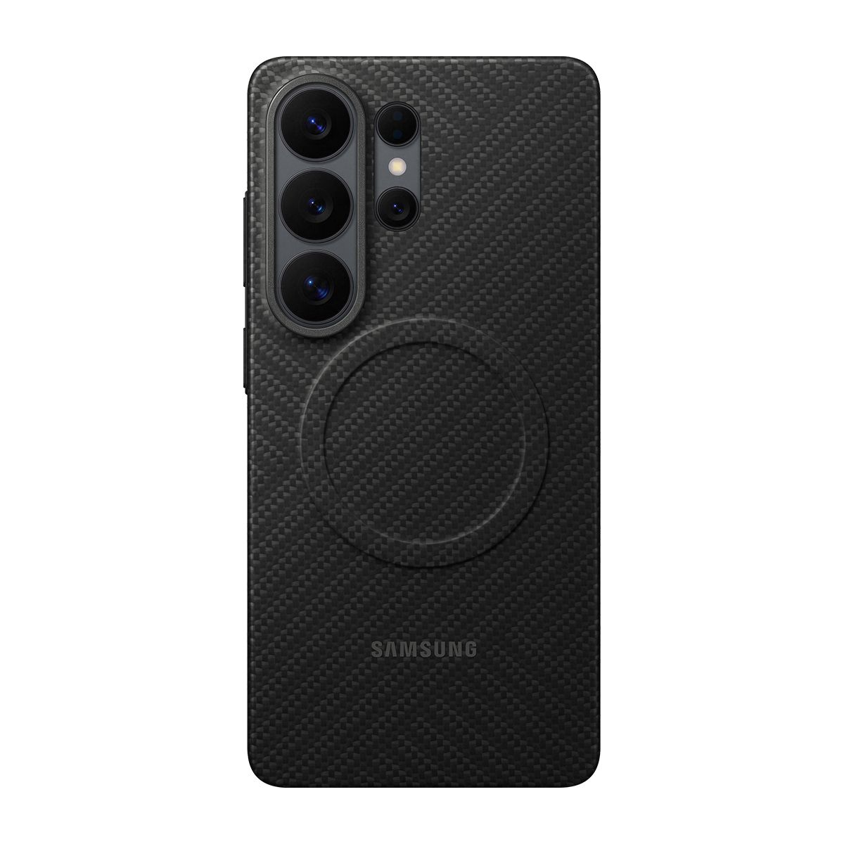 Samsung Galaxy S26 Ultra Hoesje - Carbon Magnet - Zwart