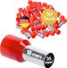 Kalitec 50 stuks AE3518RT adereindhulzen geïsoleerd 35mm² 18mm lang rood