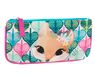 WWF Platte envelop, met ritssluiting, pennenvak en accessoirehouder voor jongens en meisjes, ideaal voor midden- en percelen, 22 x 10,5 cm - groen/roze, Meerkleurig., Eén maat, casual