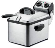 Merkloos Fritel Frituurpan friteuse met koude zone - 3,5 liter - RVS - Traploos instelbaar tot 190 °C