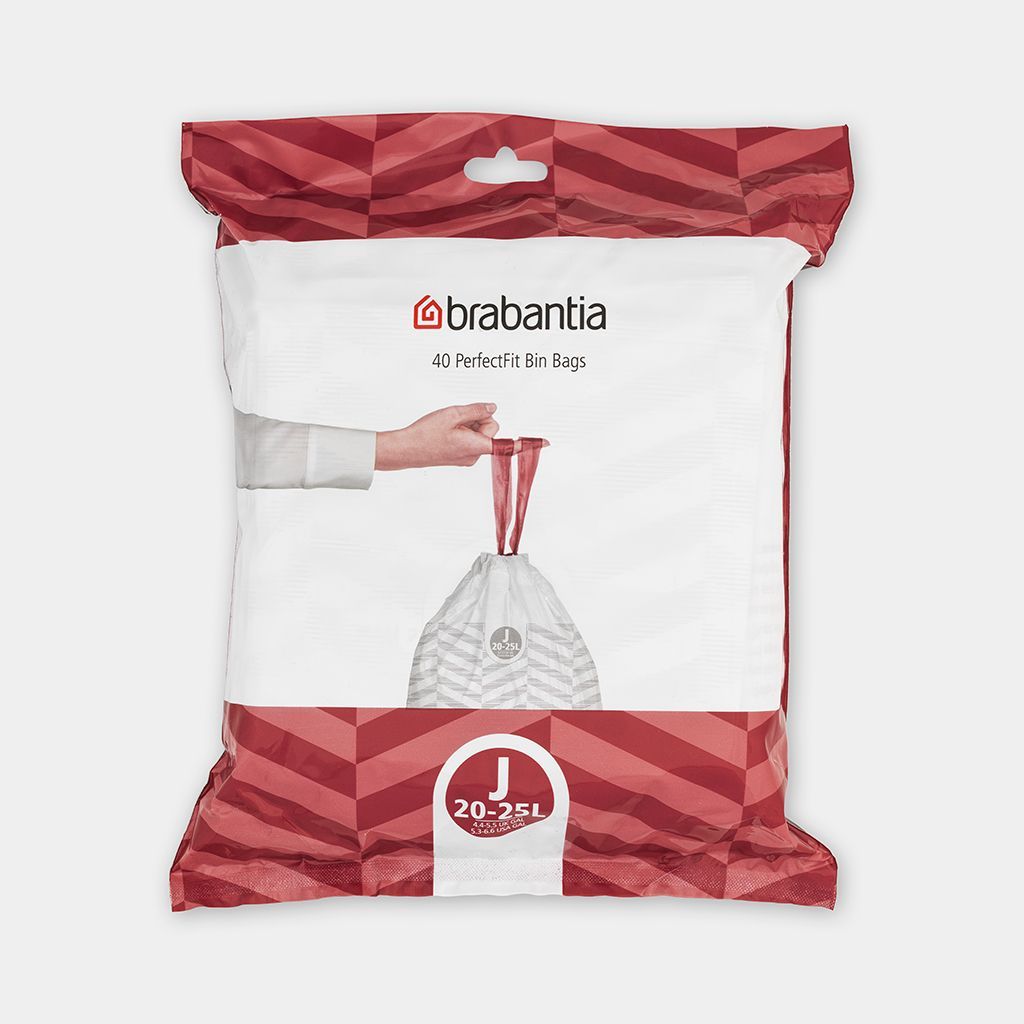 Brabantia PerfectFit Vuilniszakken - Code J - 20/25 liter - 40 stuks
