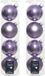 Decoris boules de Noël - 12x pc - lilas violet - D10 cm - verre