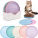 Markenlos ZenithVibe 10x Kattenkommen Plat Kattentoilet - PP Materiaal, Gemakkelijk te Reinigen, Antislip, Vaatwasserbestendig