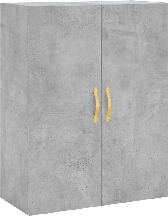 vidaXL Wandkast 69,5x34x90 cm betongrijs