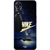 Nike Maniacase Etui Oppo A78 5G logo goud sterrenhemel