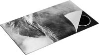 Chefcare Inductie Beschermer Olifantenkop - Zwart Wit - 89,6x51,6 cm