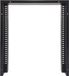 Hyckes HyFridge 90 flush mount frame - Zwart