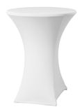 HENDI Statafelhoes – Effen Jersey – Strijkvrij – Ø80-85 cm – Wit