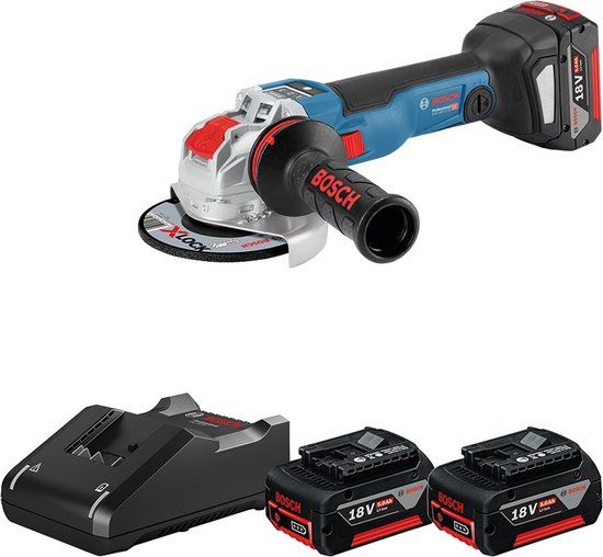 Bosch Professional Bosch GWX 18V-10 C Accu Haakse slijpmachine 3x 5,0Ah - 0615990N13