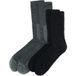 Lundhags Merino Trekking Sock Combo Mid, chaussettes de randonnée, unisexe, gris/noir