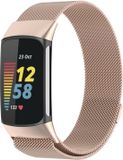 By Qubix Qubix - Milanese bandje - Vintage goud - Geschikt voor Fitbit Charge 5
