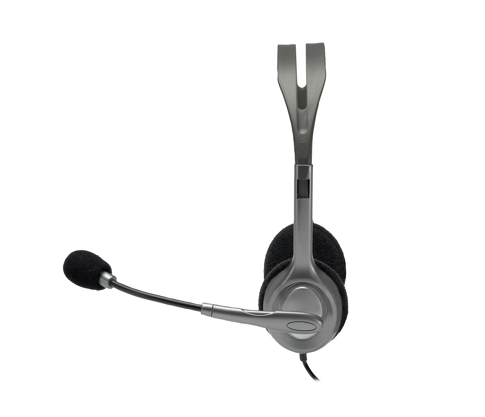 Logitech H110 Headset - Zwart/Zilver - Bedraad