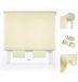 Blindecor Ara Premium | Hoogwaardig lichtdoorlatend effen rolgordijn - beige, 100 x 190 cm