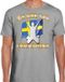 Bellatio Decorations Verkleed shirt voor heren - Zweden - grijs - voetbal supporter - themafeest XXL