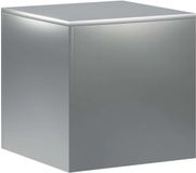 vidaXL Plantenstand Staal Zilver 40 x 40 x 40 cm