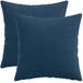vidaXL Kussensloop 2 pcs HEERLEN Marineblauw 45 x 45 cm corduroy