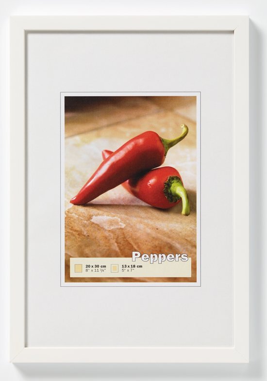 Walther Peppers - Fotolijst - Fotoformaat 13x18 cm - Wit