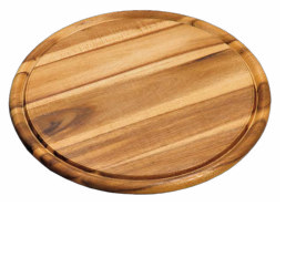 KESPER 28444 Serveerplank - Rond - Hout - Ø 30 cm