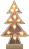 Svenska Living arbre de Noël décoratif - bois - 31 cm - avec éclairage LED