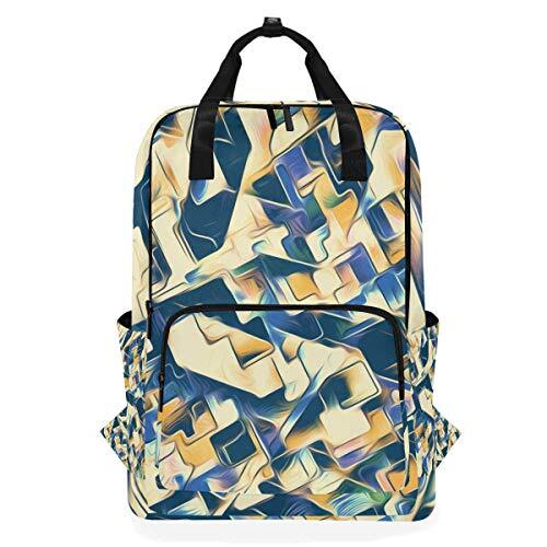 MONTOJ Travel Rugzak Abstract Patroon School Rugzak