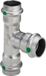 Viega Sanpress Raccords en T Inox, d1 18, d2 18, d3 18 Acier inoxydable Modèle 2318, 435868