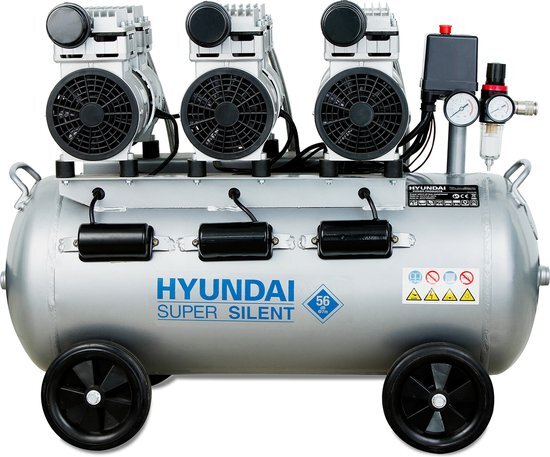 Hyundai 55757 Stille compressor - 70L - 8bar