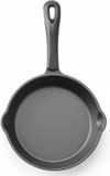 HENDI Gietijzeren skillet – zwart – 165 mm – met schenktuiten – ovenbestendig