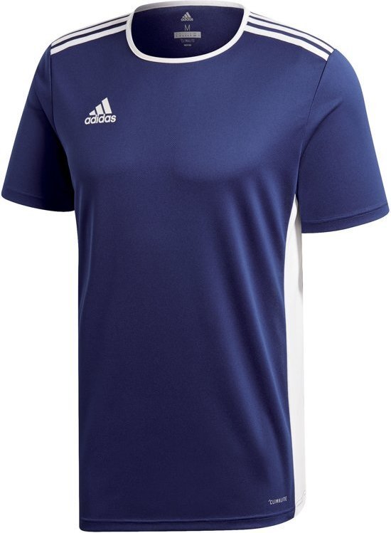 Adidas Entrada 18 Trikot Heren Sportshirt - Dark Blue/White - Maat XXL