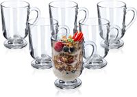 KADAX Koffieglazen, set van 6, 300 ml, transparant glas