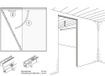 Hawa montageprofiel 3000mm met bev.mat v.80/B Pocket