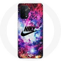 Nike Etui voor Oppo A74 5G Logo Gekleurde Ruimte