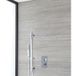 Hudson Reed Kubix Mitigeur De Douche Thermostatique Moderne À 1 Fonction Avec Kit Douchette Sur Rampe - Chromé